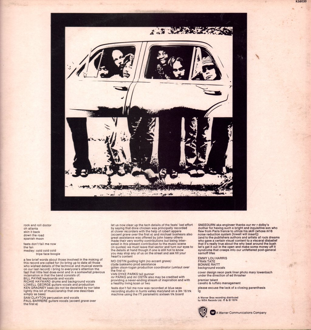 Little Feat - Feats Don't Fail Me Now - Lp
