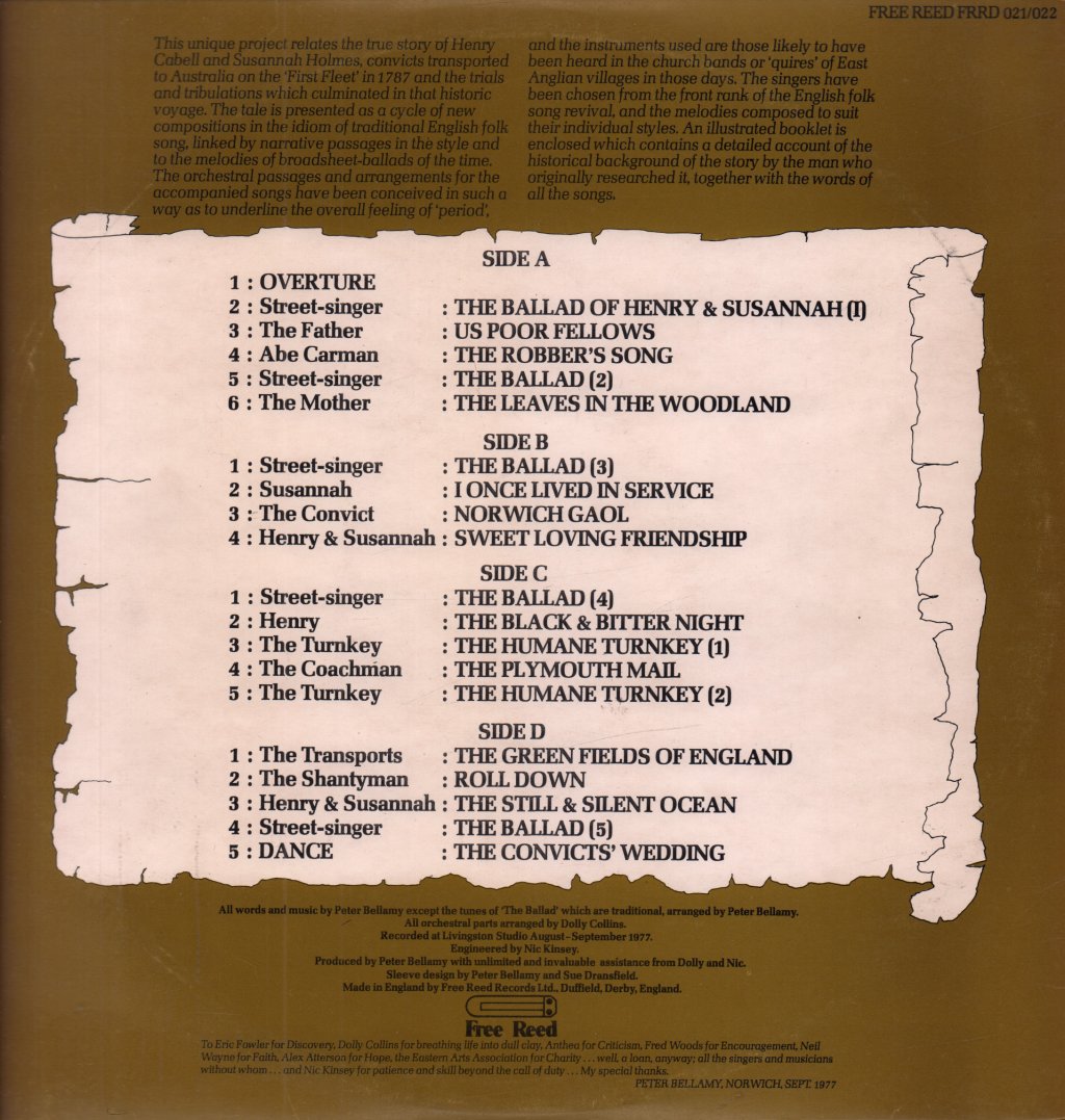 Peter Bellamy - Transports - Double Lp