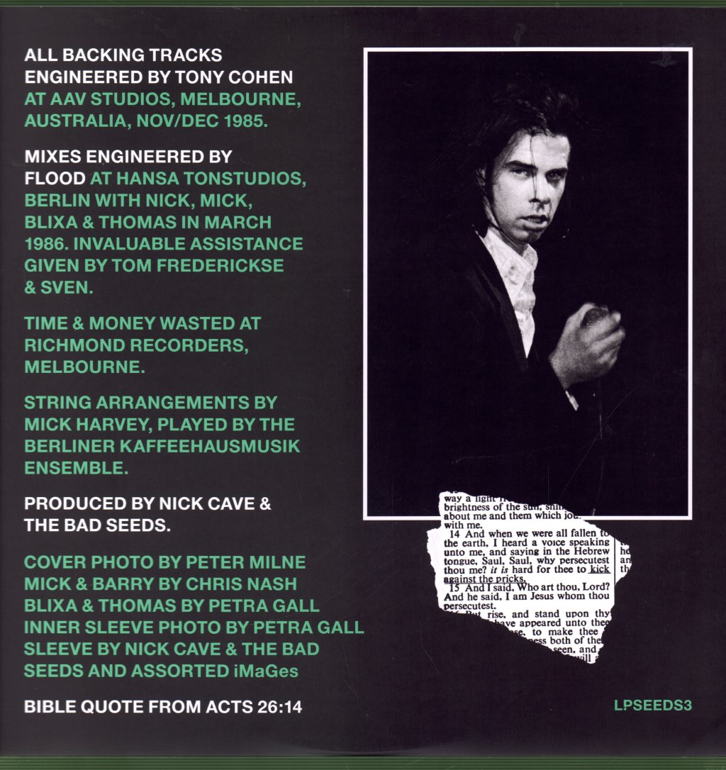 Nick Cave & The Bad Seeds - Kicking Against The Pricks - Lp