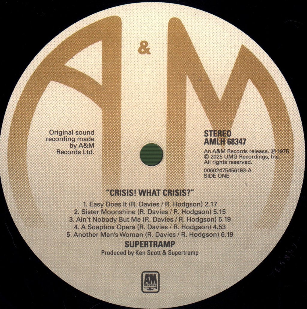 Supertramp - Crisis? What Crisis? - Lp