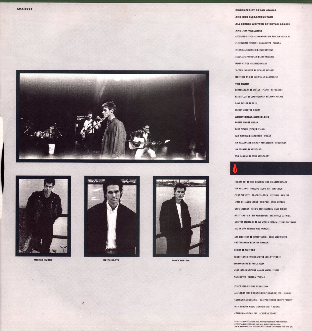Bryan Adams - Into The Fire - Lp