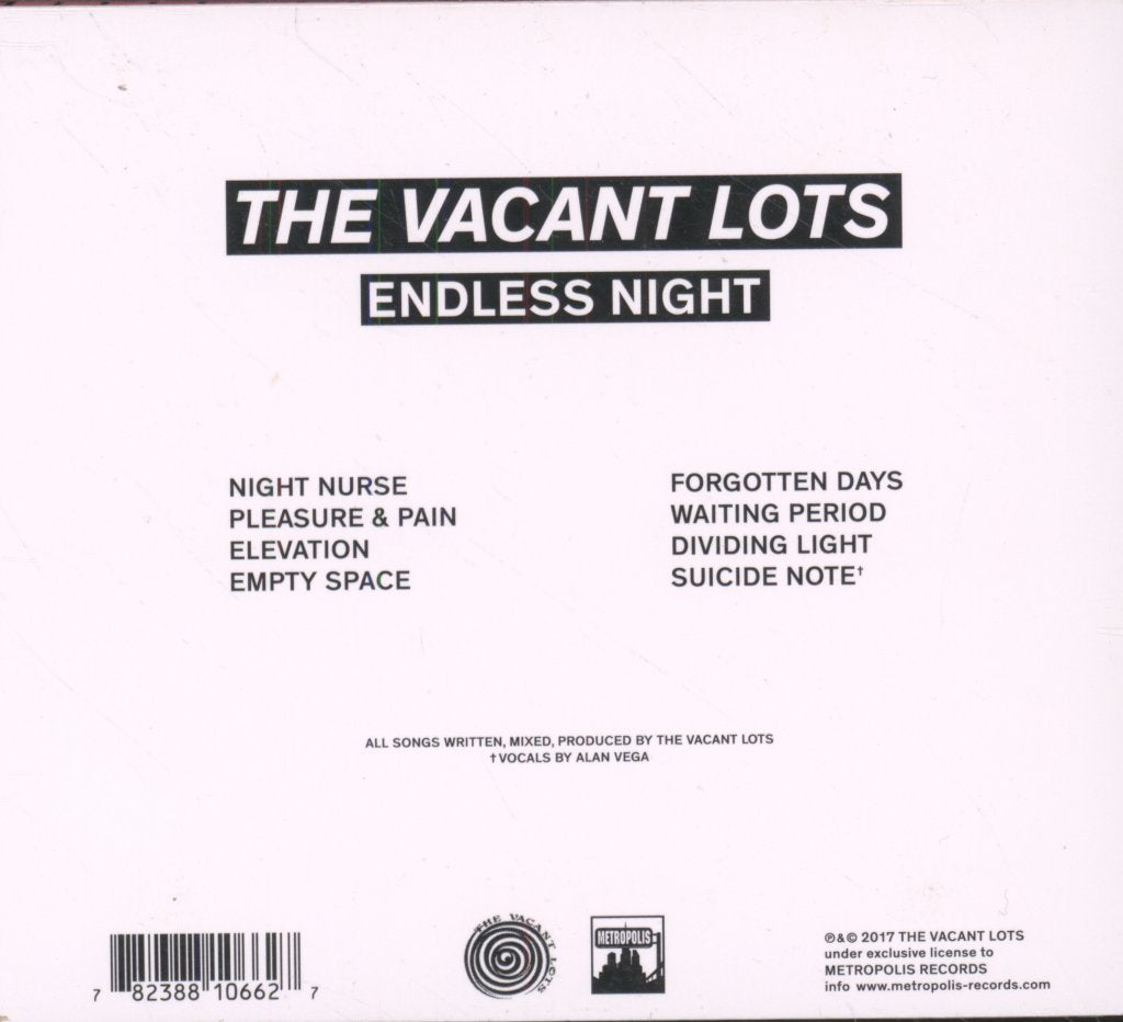 Vacant Lots - Endless Night - Cd