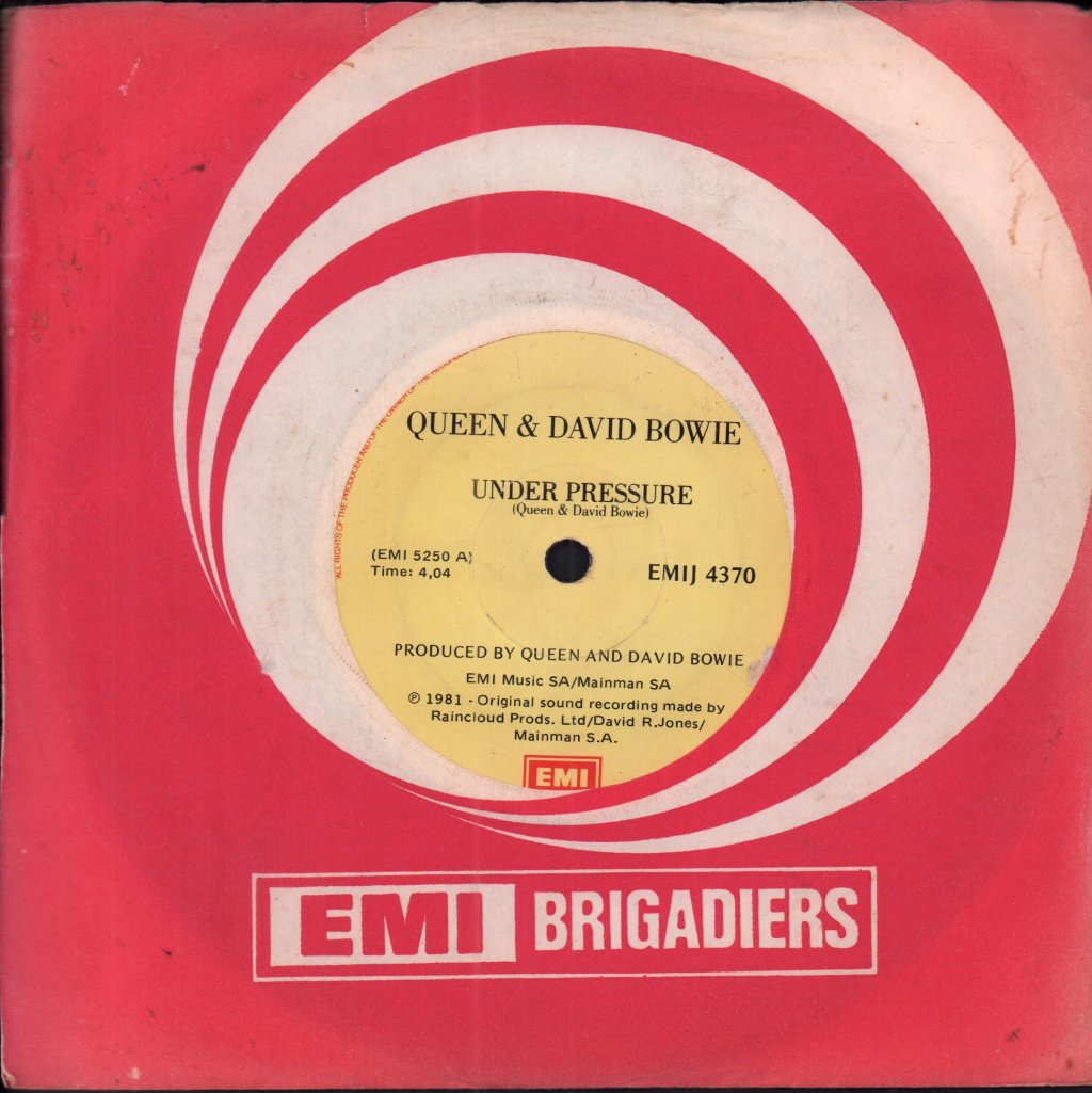 Queen And David Bowie - Under Pressure - 7 Inch