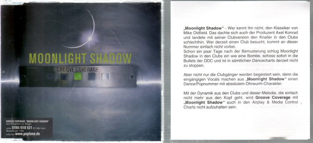 Groove Coverage - Moonlight Shadow - Cd