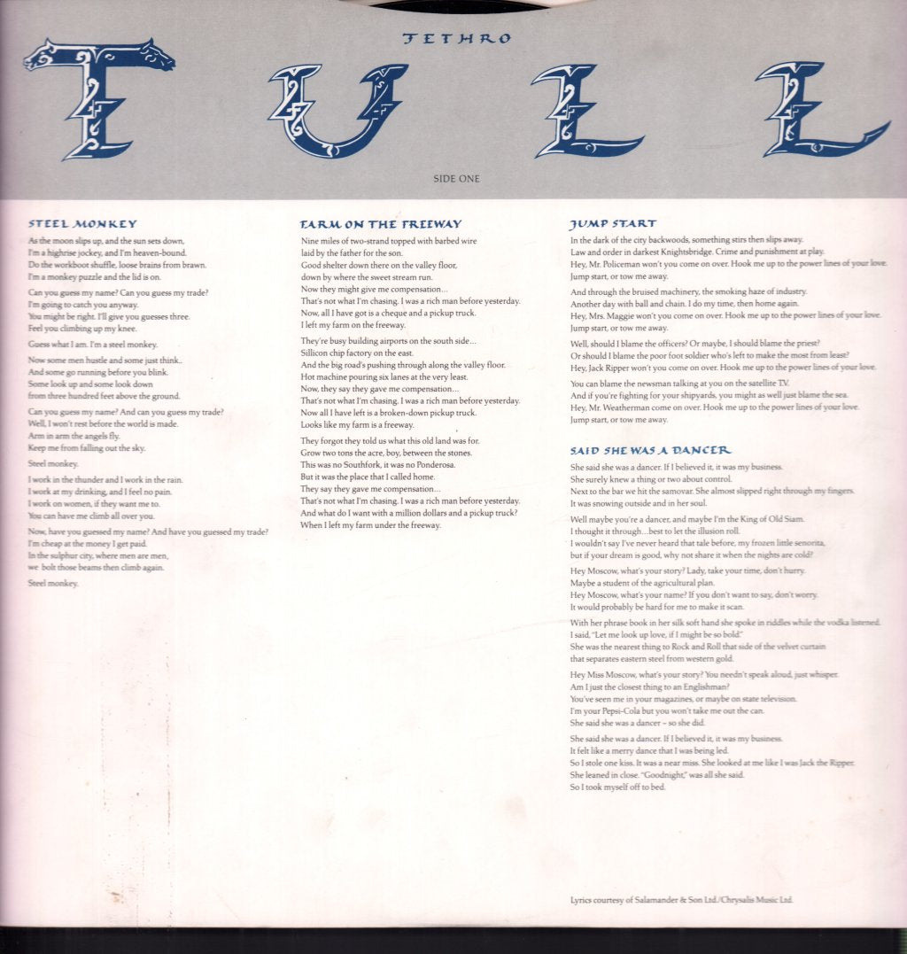 Jethro Tull - Crest Of A Knave - Lp