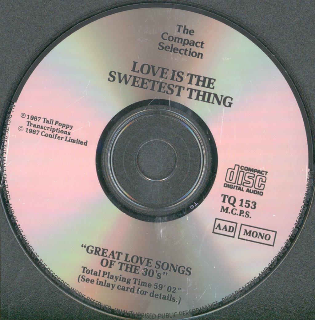 Various Artists - Love Is The Sweetest Thing - Great Love Songs Of The 30s - Cd