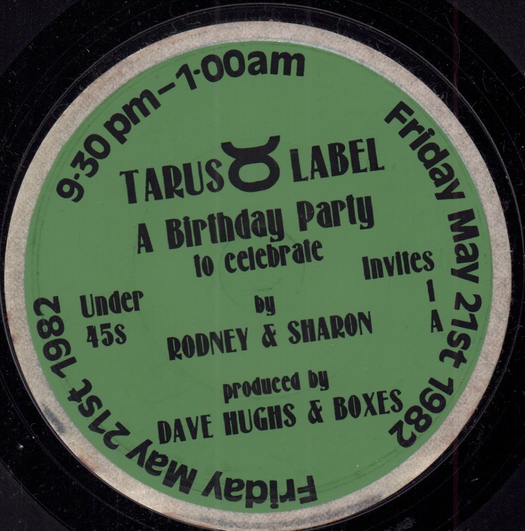 rodney and sharon - a birthday party - 7 Inch