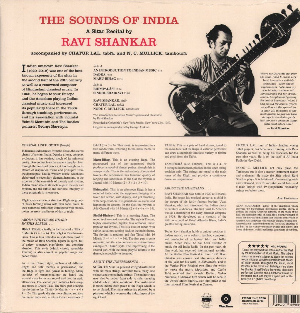 Ravi Shankar - Sounds Of India - Lp