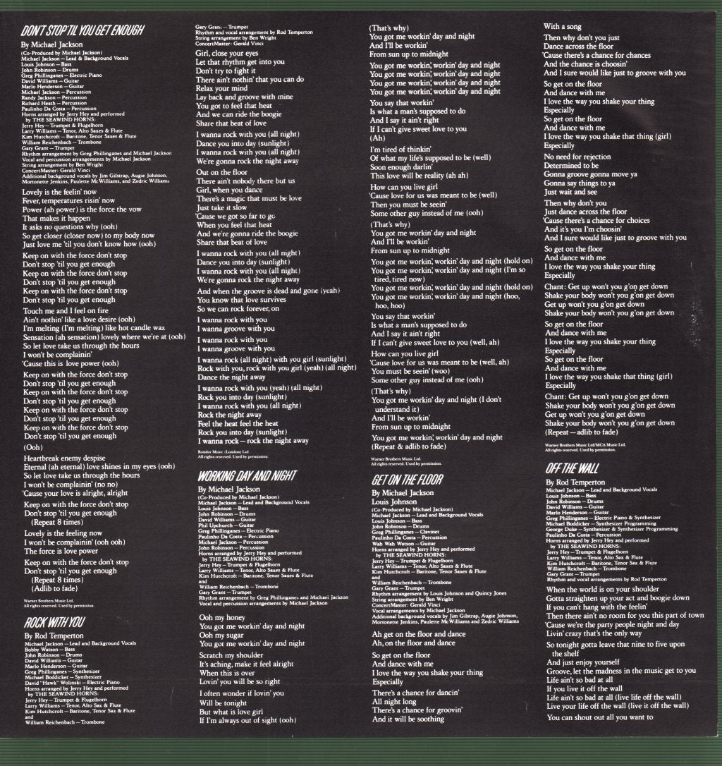 Michael Jackson - Off The Wall - Lp