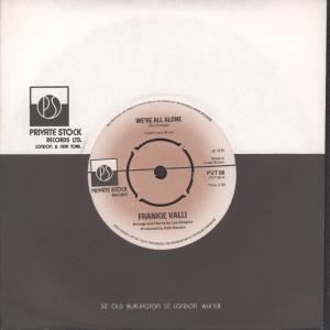 Frankie Valli - We're All Alone - 7 Inch