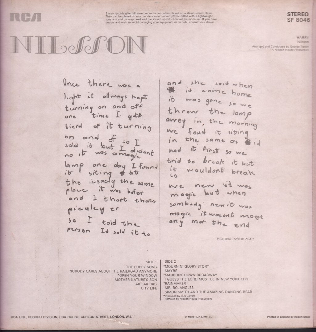 Nilsson - Harry - Lp