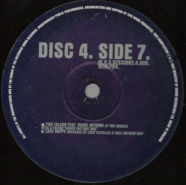 CJ Mackintosh - Sessions 4 - Lp Set