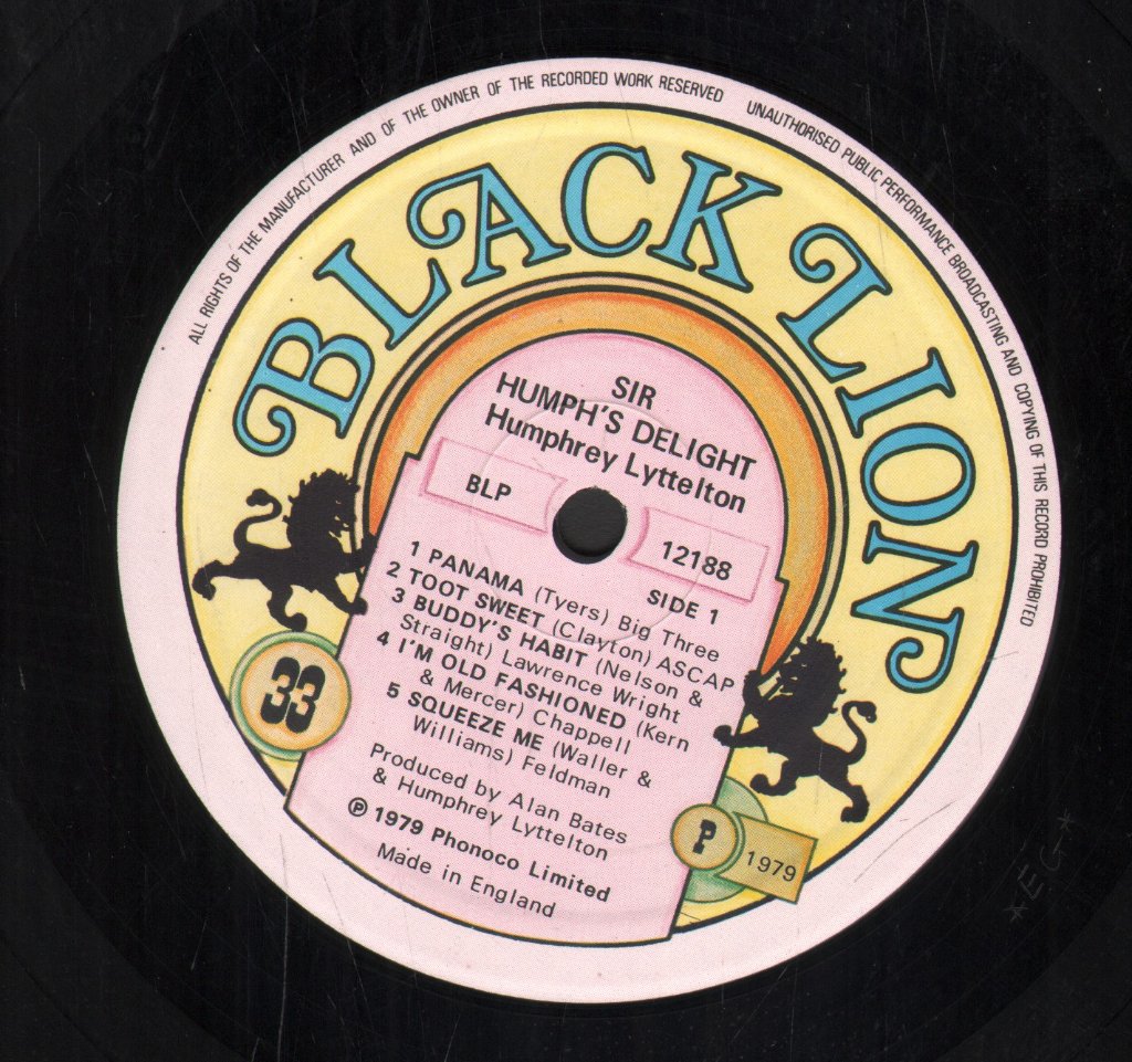 Humphrey Lyttelton - Sir Humph's Delight! - Lp