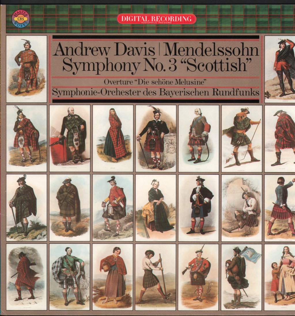 Andrew Davis / Symphonie-Orchester Des Bayerischen Rundfunks - Mendelssohn - Symphony No. 3 "Scottish" / Overture "Die Schöne Melusine" - Lp