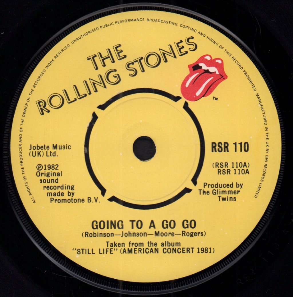 Rolling Stones - Going To A Go Go - 7 Inch