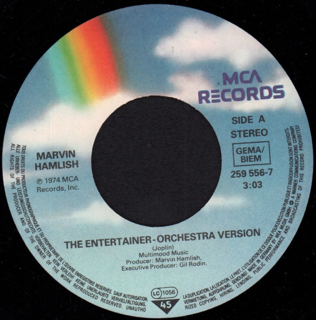 Marvin Hamlisch - Entertainer - 7 Inch