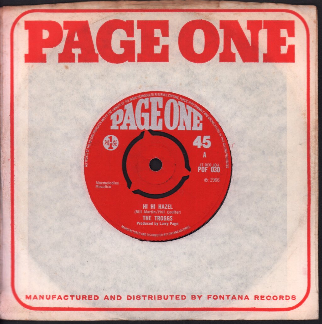 Troggs - Hi Hi Hazel - 7 Inch