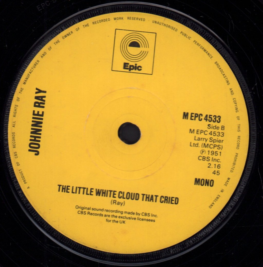 Johnnie Ray - Cry - 7 Inch
