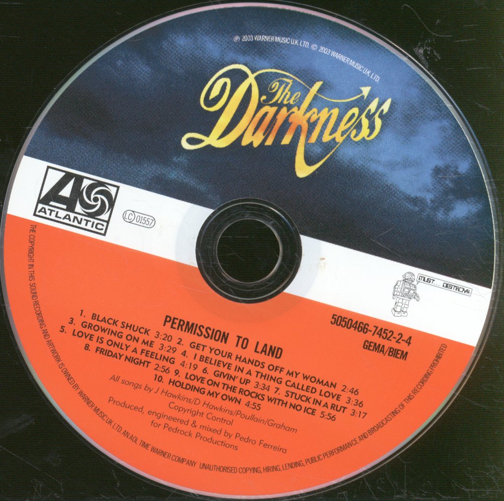 Darkness - Permission To Land - Cd