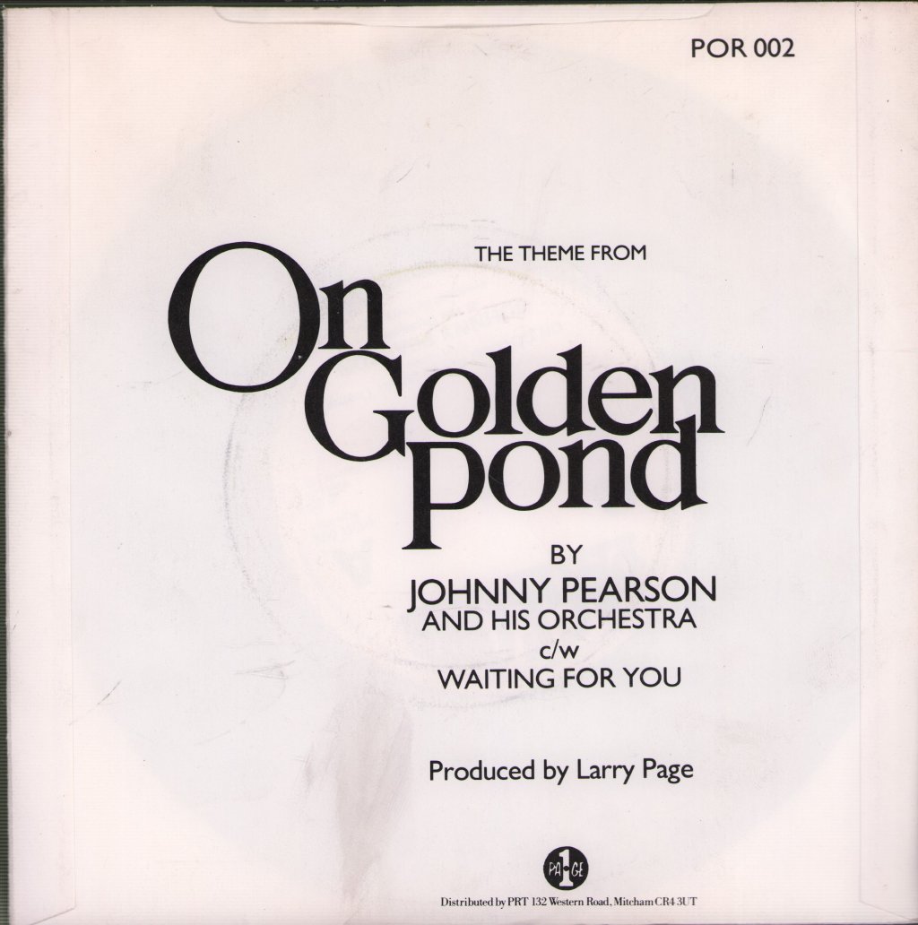 Johnny Pearson Orchestra - On Golden Pond - 7 Inch