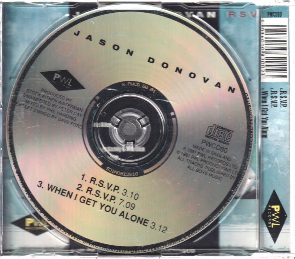 Jason Donovan - R.S.V.P. - Cd