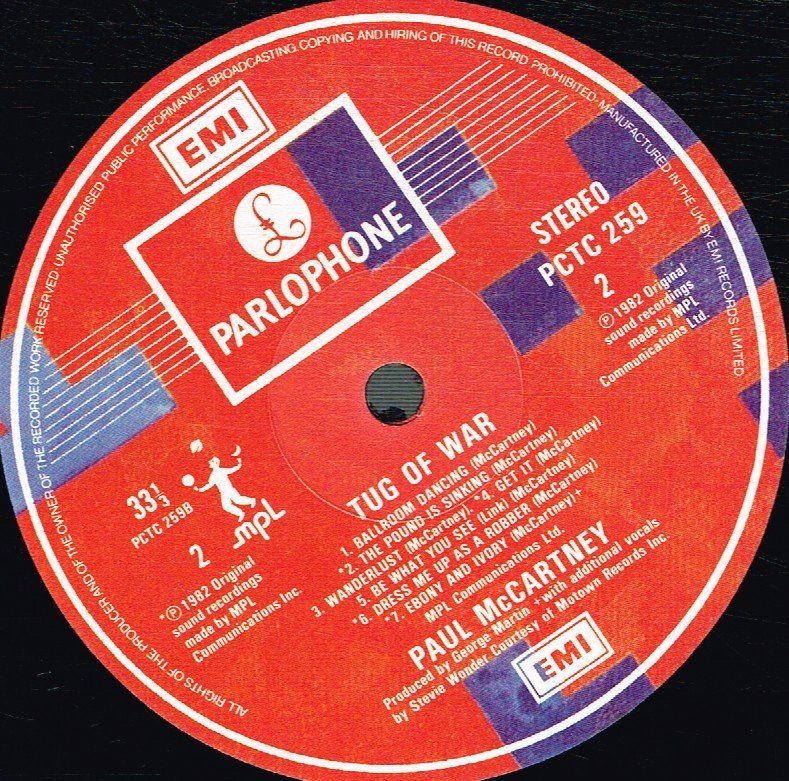Paul McCartney - Tug Of War - Lp