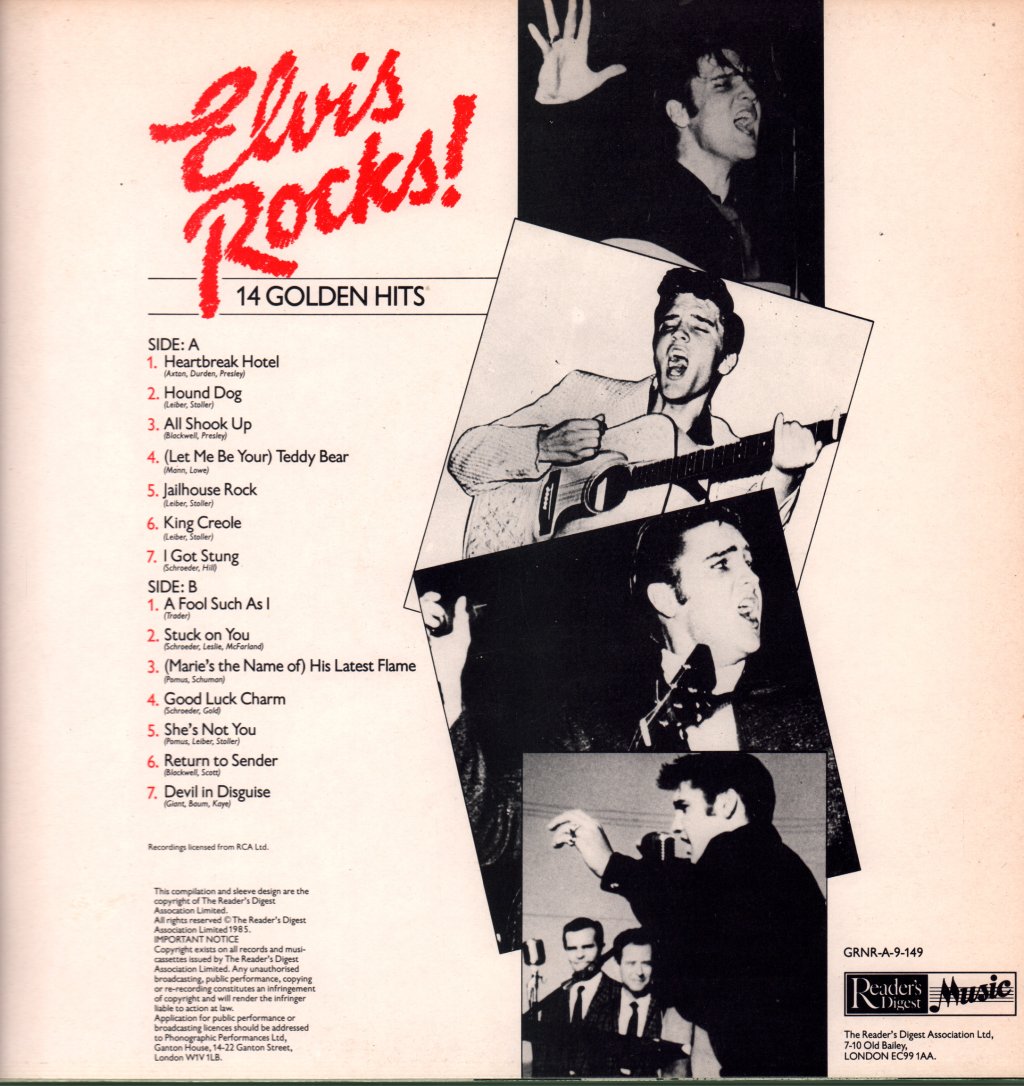 Elvis Presley - Elvis Rocks (14 Golden Hits) - Lp