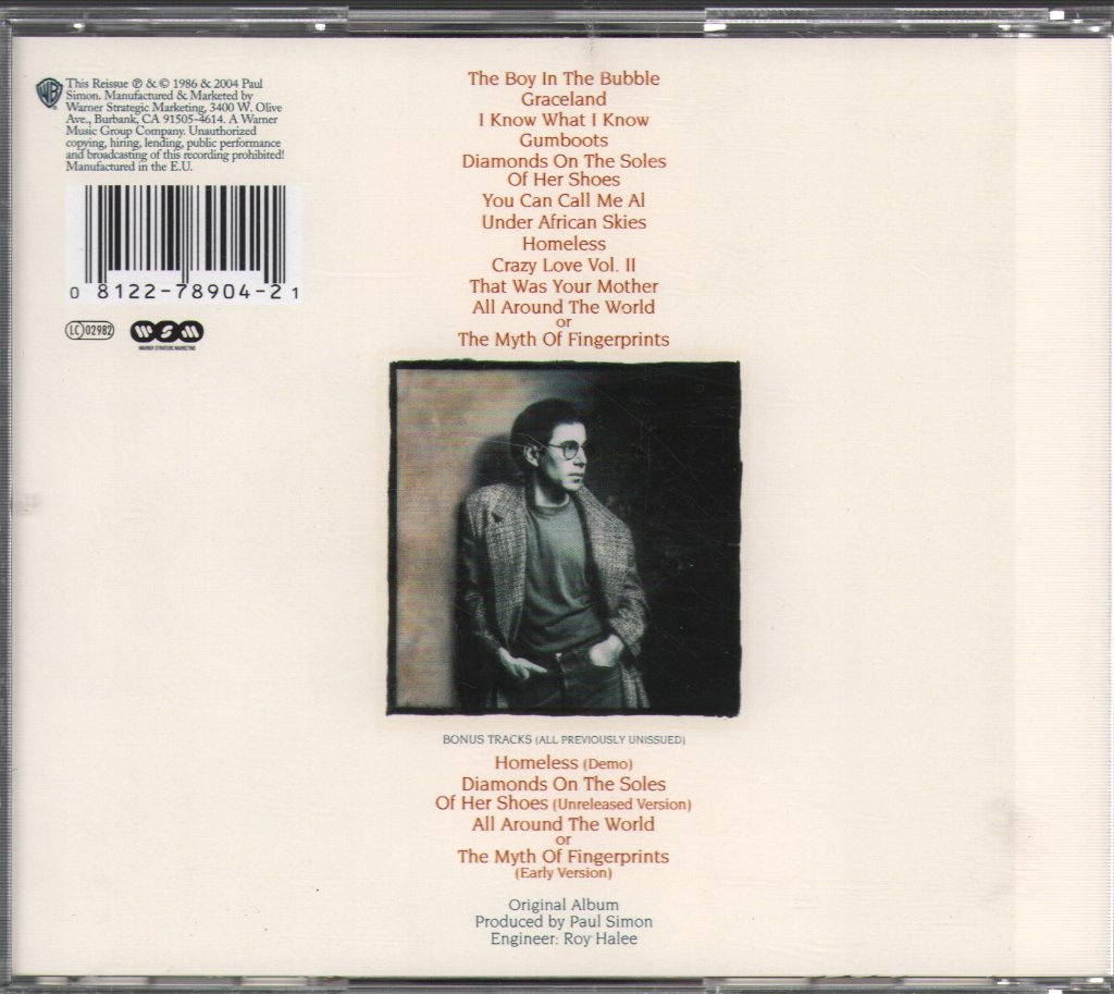 Paul Simon - Graceland - Cd