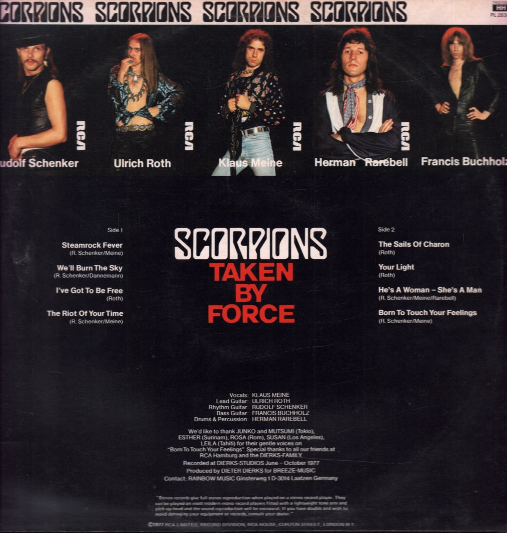Scorpions - Taken By Force - Lp