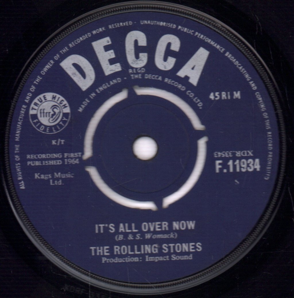 Rolling Stones - It's All Over Now - 7 Inch
