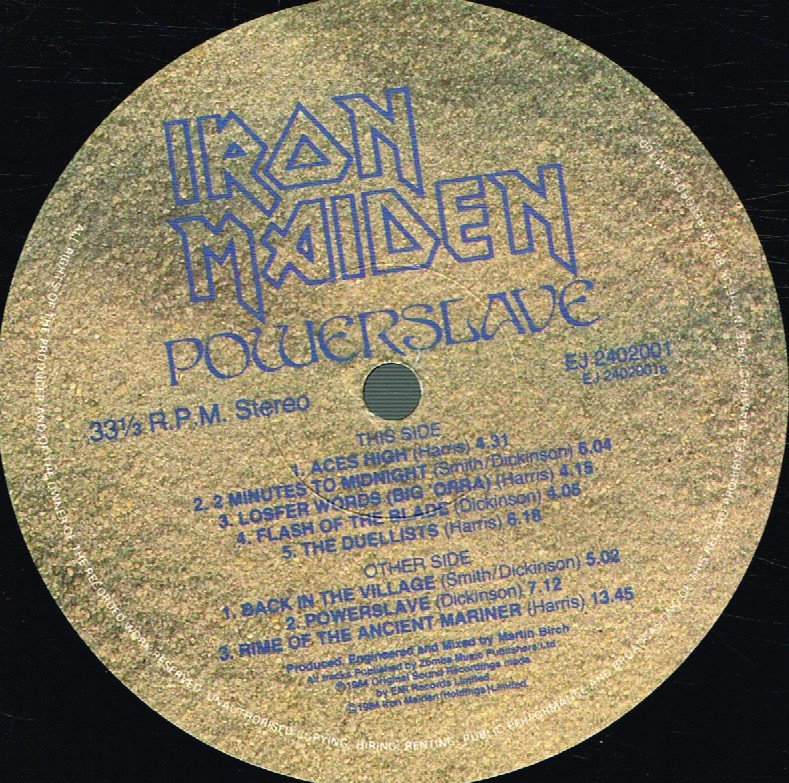 Iron Maiden - Powerslave - Lp
