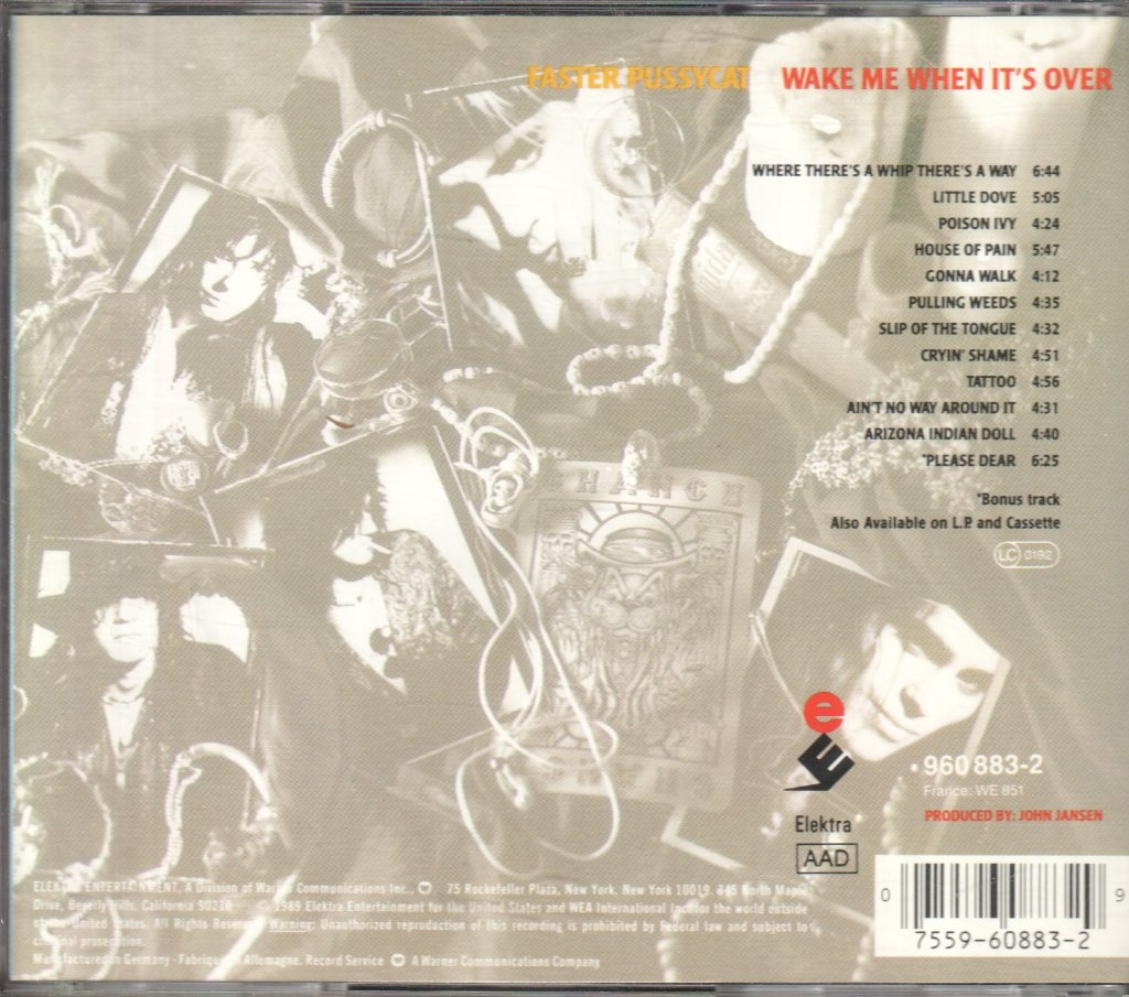 Faster Pussycat - Wake Me When It's Over - Cd