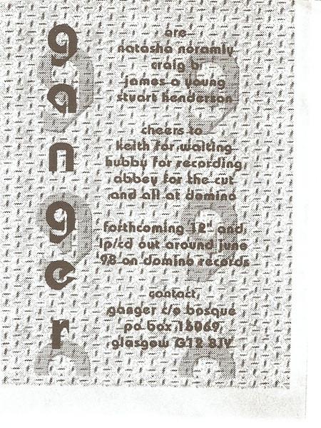 Ganger - Geocities - 7 Inch