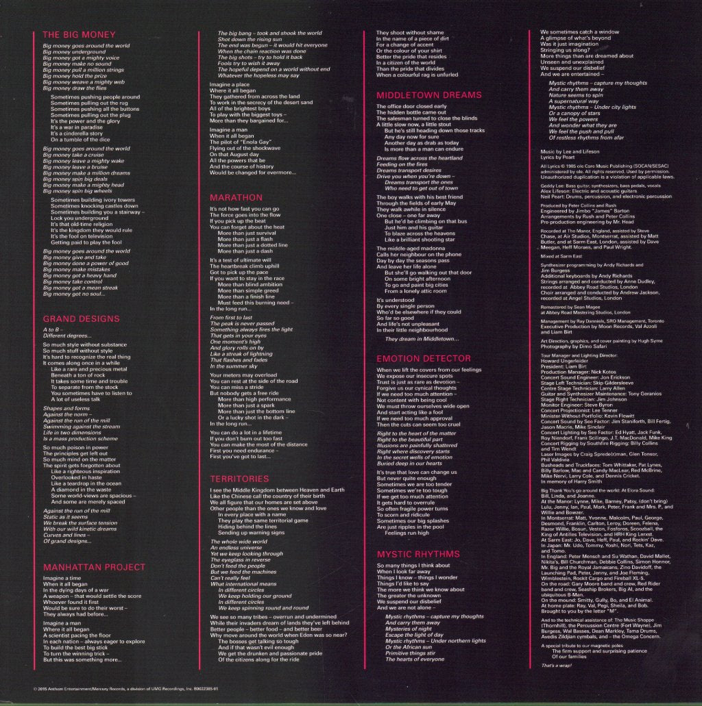 Rush - Power Windows - Lp