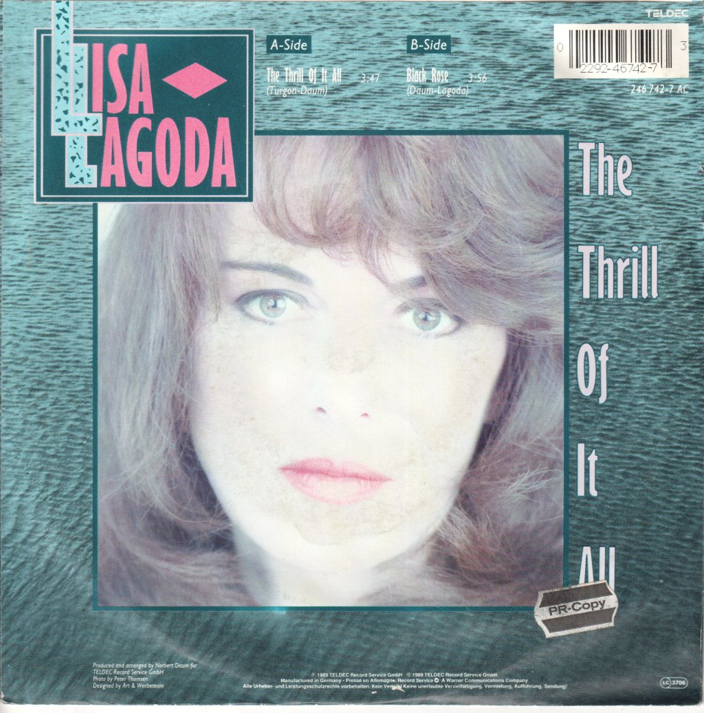 Lisa Lagoda - Thrill Of It All - 7 Inch