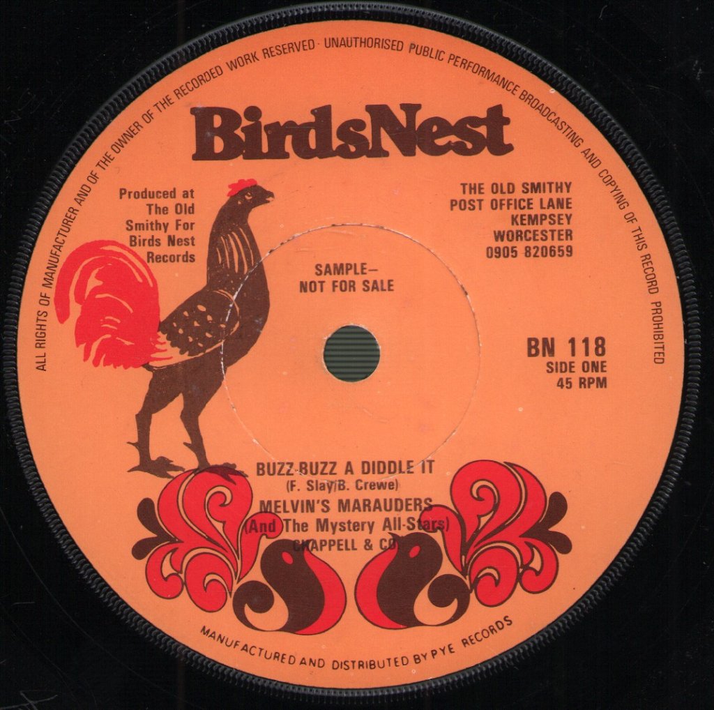Melvin's Marauders - Buzz Buzz A Diddle It - 7 Inch