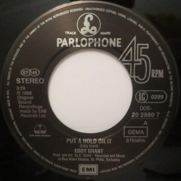 Eddy Grant - Put A Hold On It - 7 Inch
