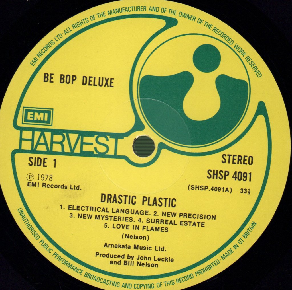 Be Bop Deluxe - Drastic Plastic - Lp