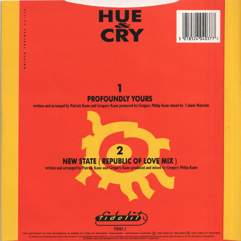 Hue And Cry - Profoundly Yours - 7 Inch
