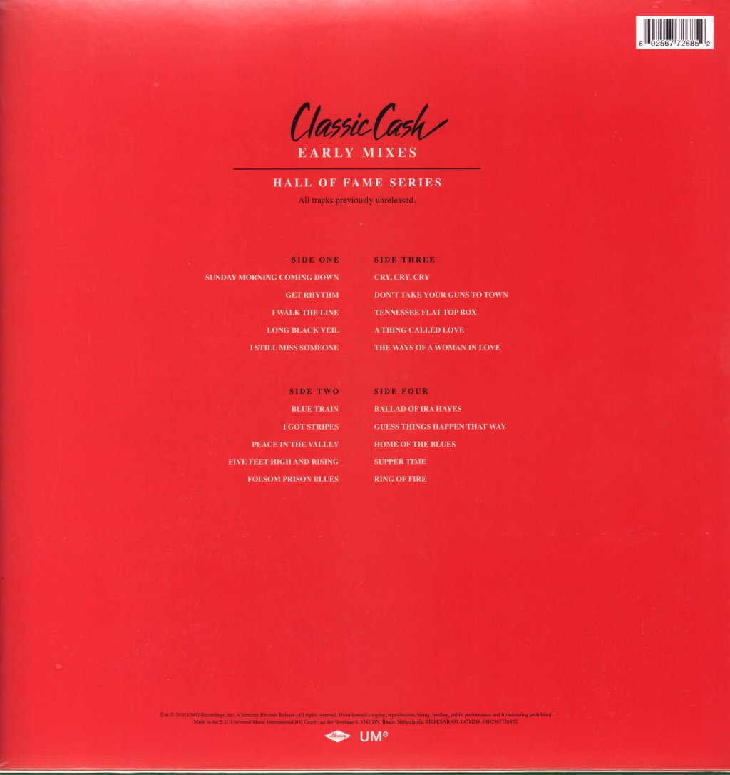Johnny Cash - Classic Cash (Early Mixes) - Double Lp