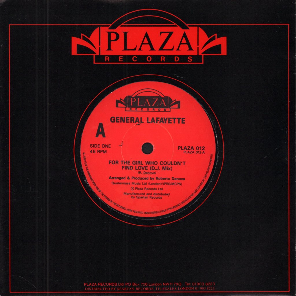 General Lafayette - For The Girl Who Couldn't Find Love - 7 Inch