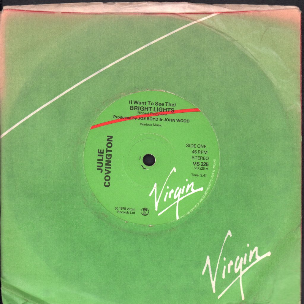 Julie Covington - Bright Lights - 7 Inch