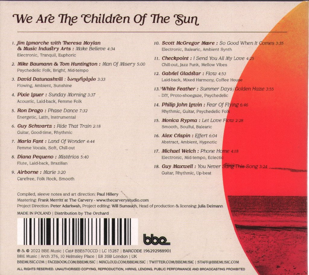 Various Artists - We Are The Children Of The Sun - Cd