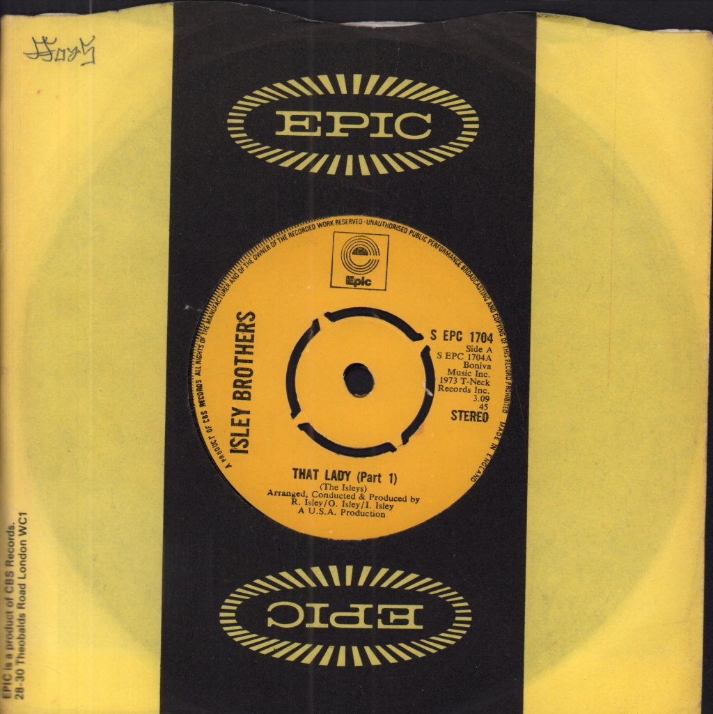 Isley Brothers - That Lady - 7 Inch