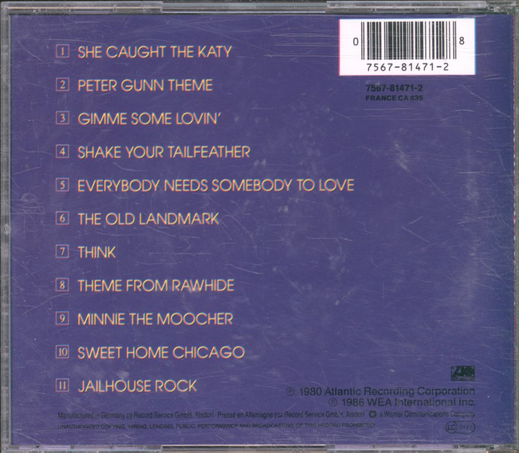 Blues Brothers - Original Soundtrack Recording - Cd