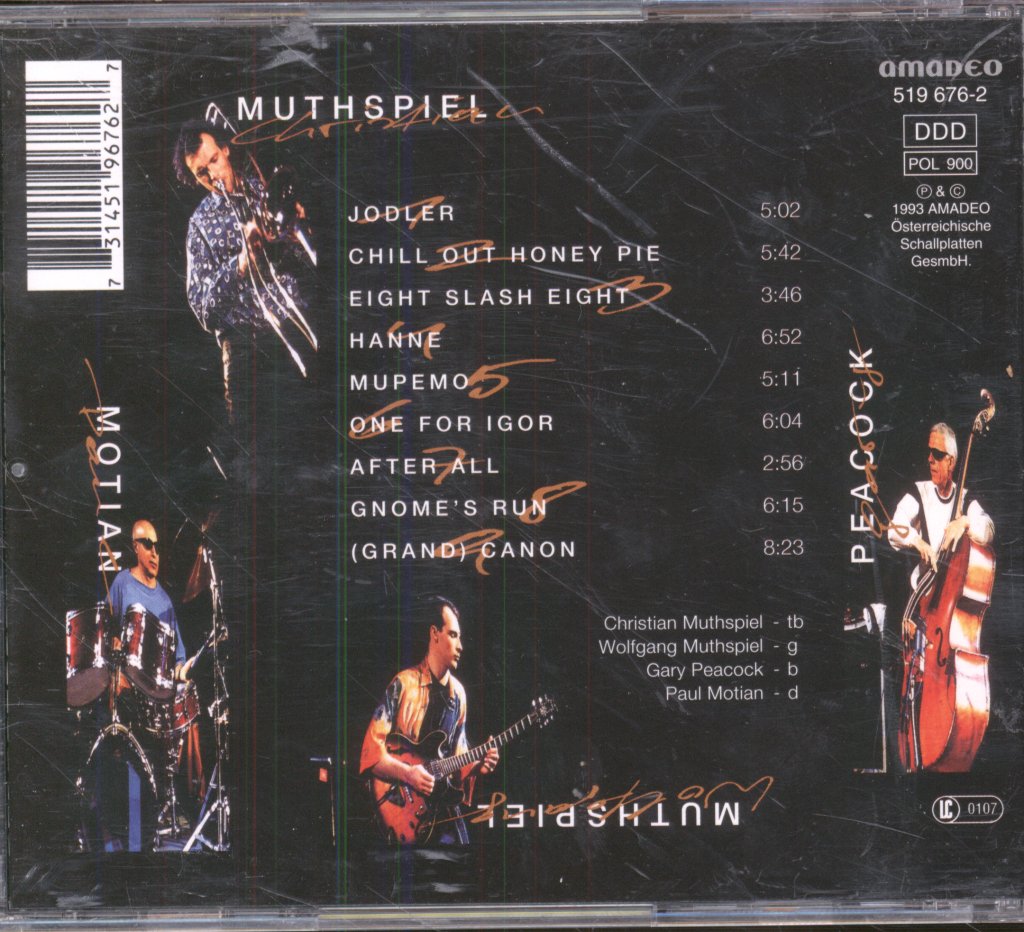 Muthspiel, Peacock, Muthspiel, Motian - Muthspiel • Peacock • Muthspiel • Motian - Cd