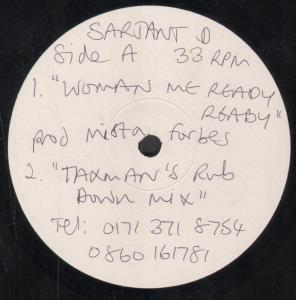 Sarjant D - Woman Me Ready Ready - 12 Inch