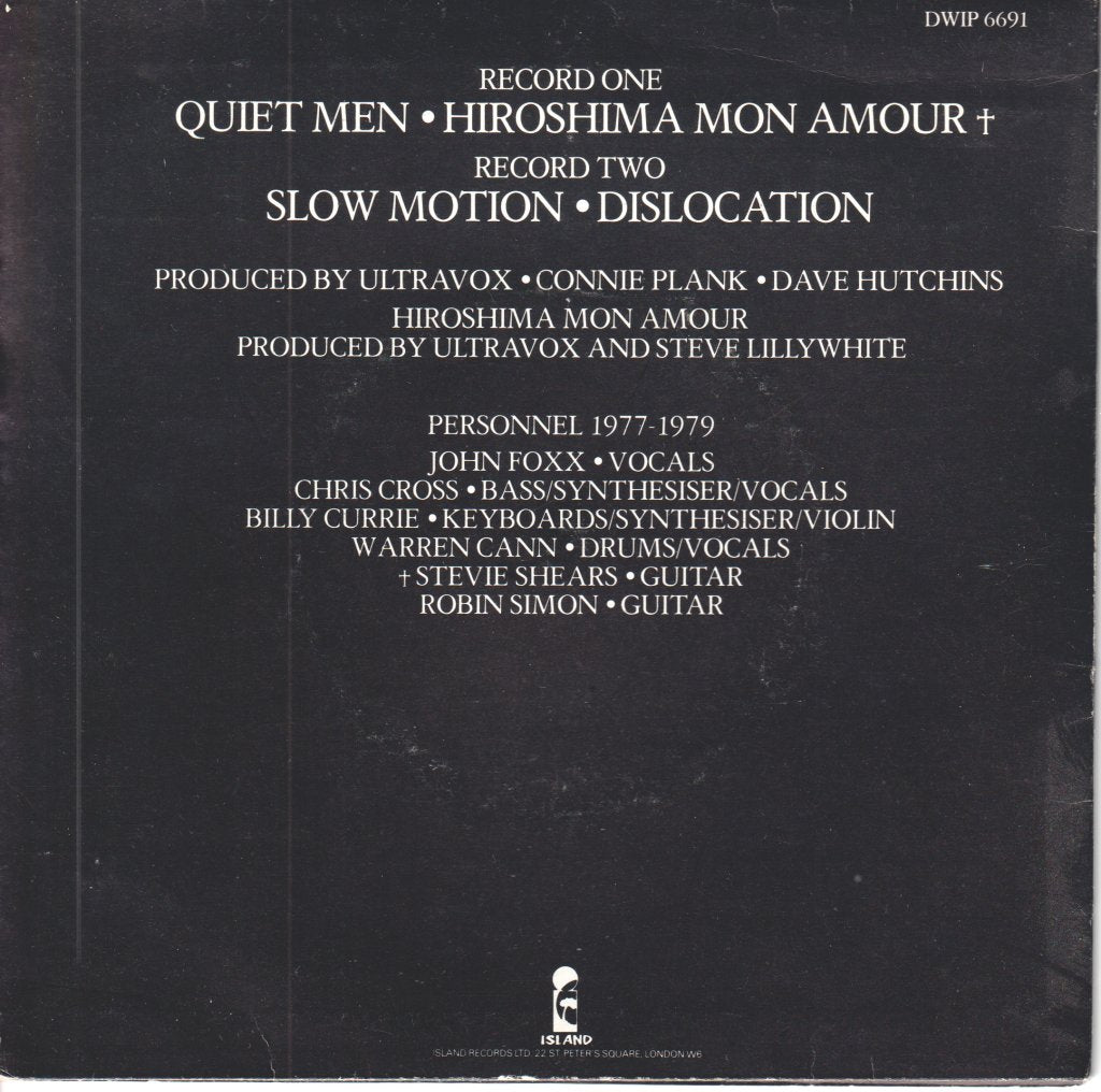 Ultravox - Slow Motion - Double 7 Inch
