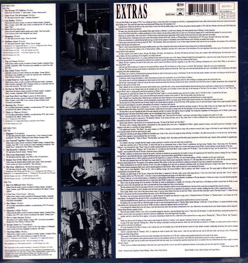 Jam - Extras - Double Lp