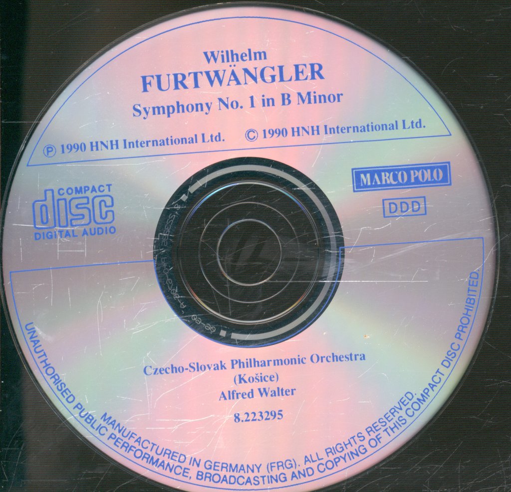 Czecho-Slovak State Philharmonic (Košice), Alfred Walter - Symphony No. 1 In B Minor - Cd